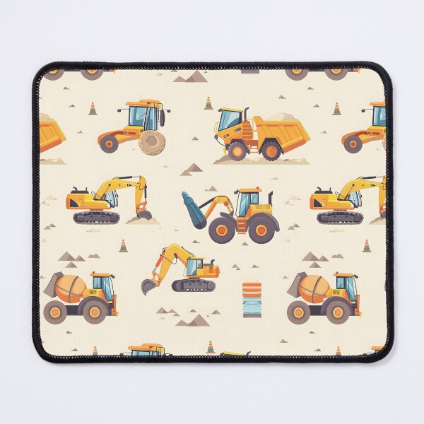 Item preview, construction vehicle seamless digital paper designed and sold by kizenya.