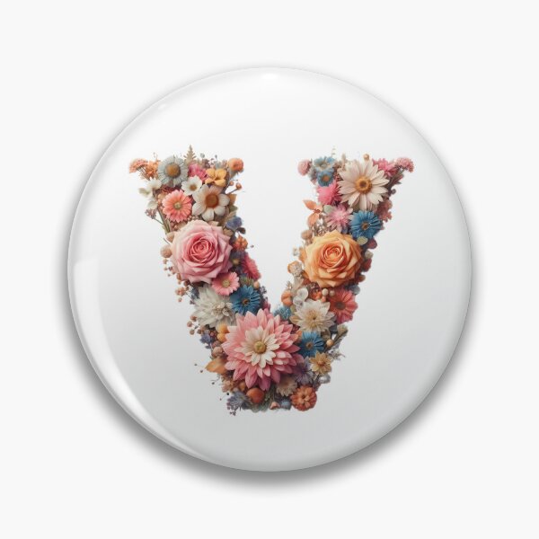 Item preview, Letter “V” containing flowers designed and sold by yeekazar.