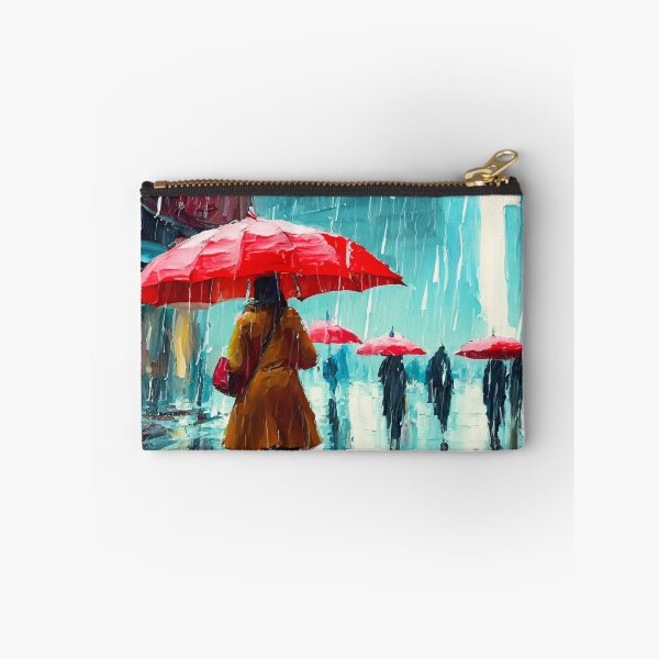 Item preview, Red Umbrellas in Rain designed and sold by LianaCreates.