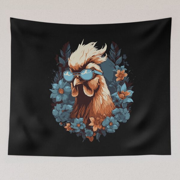Item preview, Rooster with sunglasses designed and sold by drizzd.