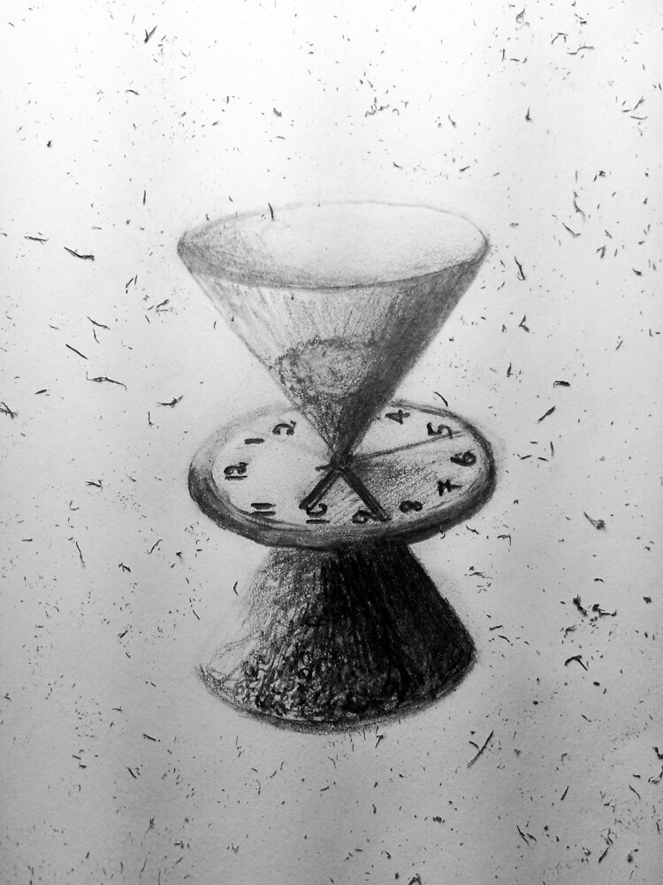 Thumbnail 3 of 3, Art Print, Time Pencil Drawing designed and sold by Hypertexthero.