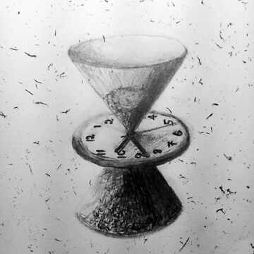 Artwork thumbnail, Time Pencil Drawing by HyperTextHero