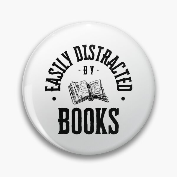 Item preview, Easily Distracted By Books designed and sold by River Graphic Design.