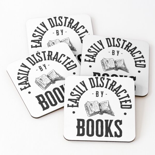 Item preview, Easily Distracted By Books designed and sold by River Graphic Design.