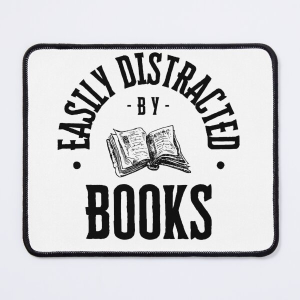 Item preview, Easily Distracted By Books designed and sold by River Graphic Design.