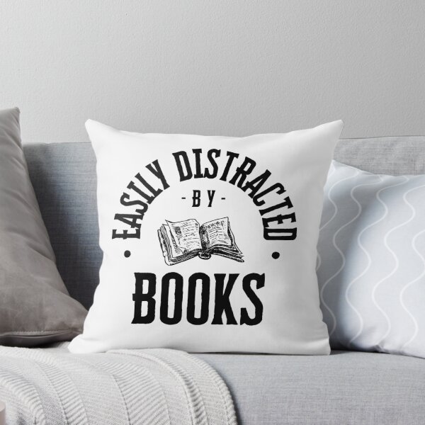 Item preview, Easily Distracted By Books designed and sold by River Graphic Design.