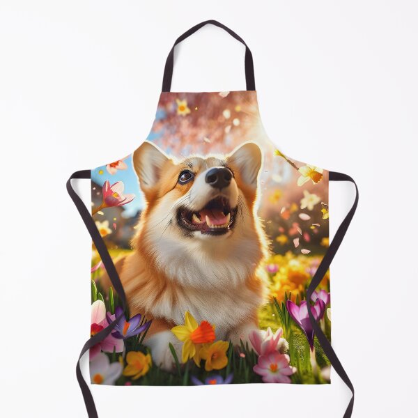 Item preview, Springtime Revel: A Corgi's Floral Delight designed and sold by digiscapeart.