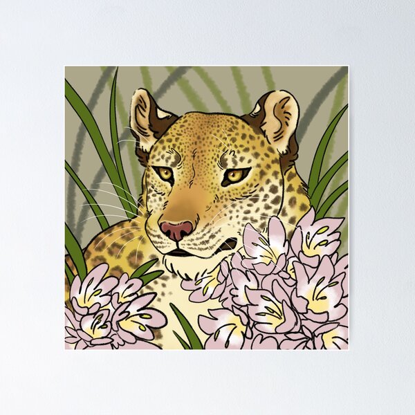 Item preview, Leopard In The Flowers designed and sold by zippytear.