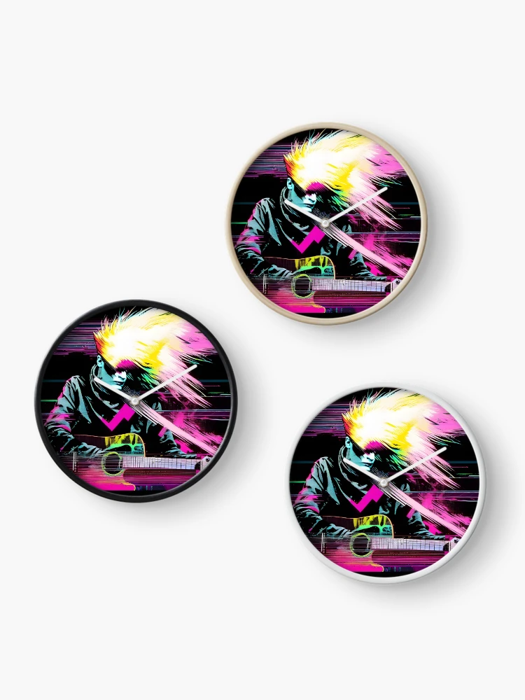 Thumbnail 3 of 4, Clock, Neon Riffs in Digital Rifts 3 designed and sold by ramboe.