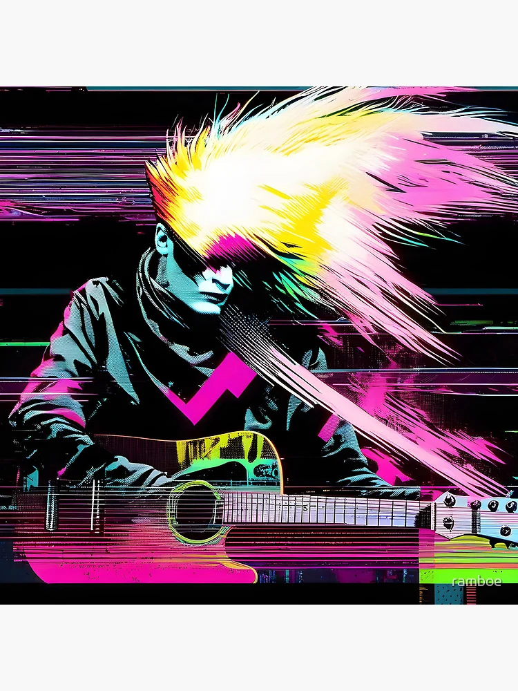 Thumbnail 4 of 4, Clock, Neon Riffs in Digital Rifts 3 designed and sold by ramboe.