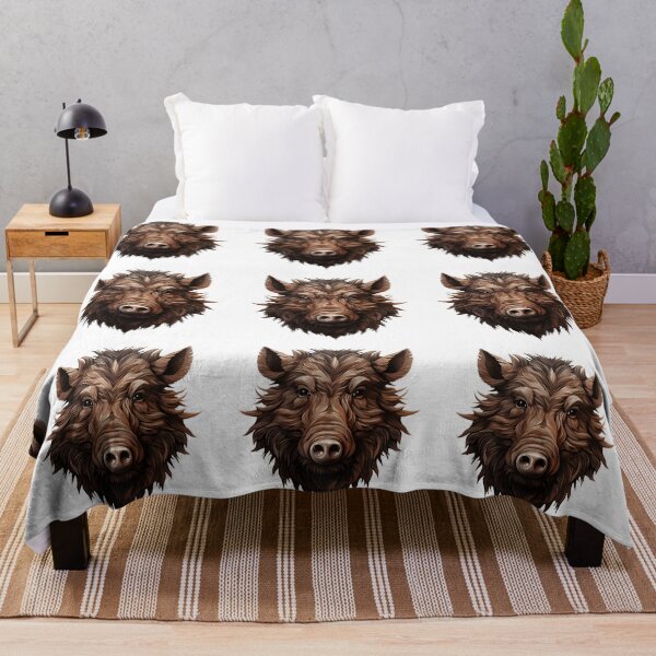 Item preview, 3D Cartoon Hog, wild boar, Logo, Sticker, Wall arts, Art Prints and More designed and sold by Kevin Lou.