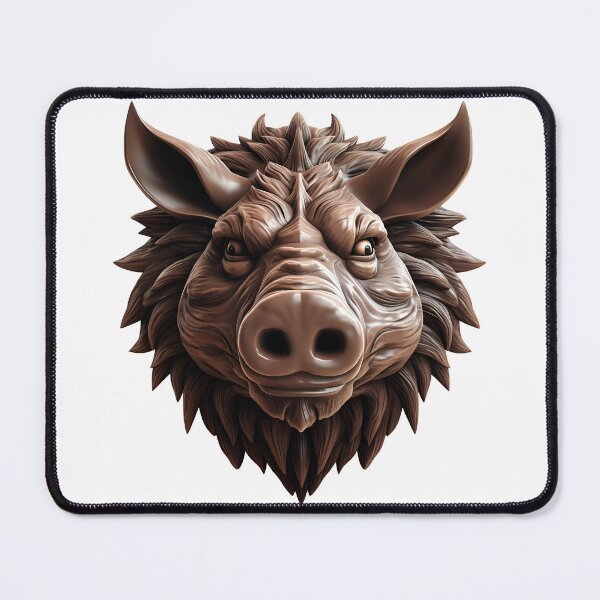 Item preview, 3D Cartoon Hog, wild boar, Logo, Sticker, Wall arts, Art Prints and More designed and sold by Kevin Lou.