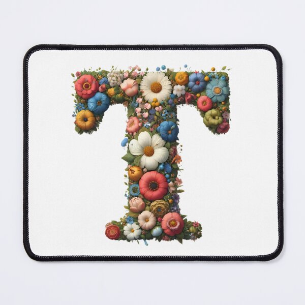 Item preview, Letter “T” containing flowers designed and sold by yeekazar.