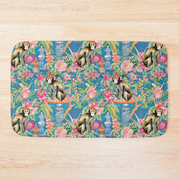 Item preview, Monkey in chinoiserie garden designed and sold by SophieClimaArt.