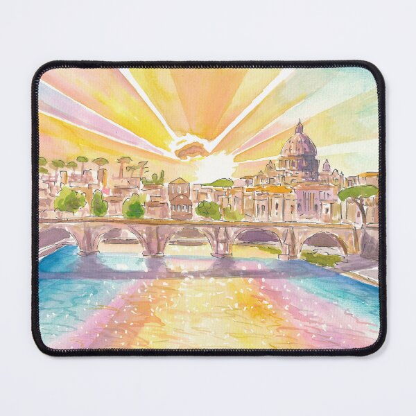Item preview, Incredible Rome Scene with Sunrays over Eternal City designed and sold by artshop77.