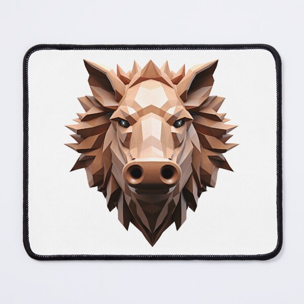 Item preview, 3D Cartoon Hog, wild boar, Logo, Sticker, Wall arts, Art Prints and More designed and sold by Kevin Lou.