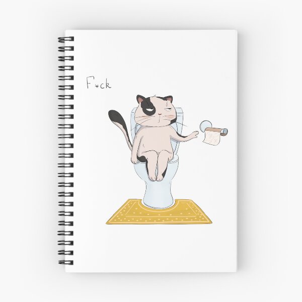 Item preview, A grumpy cat and the bathroom disaster designed and sold by ZeinalArt.