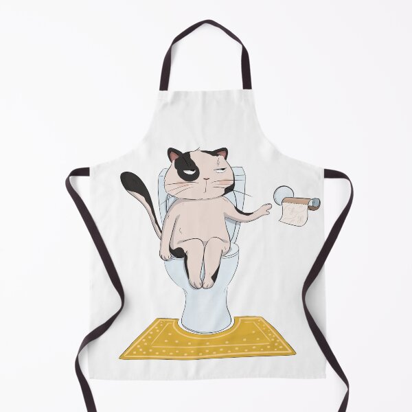 Item preview, A grumpy cat and the bathroom disaster designed and sold by ZeinalArt.