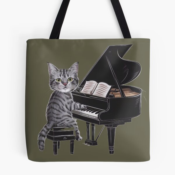 Item preview, Cat playing the piano designed and sold by Tajdi.