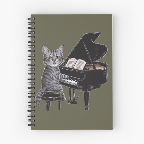 Item preview, Cat playing the piano designed and sold by Tajdi.