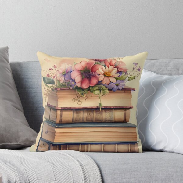 Item preview, Books & Flowers Watercolor designed and sold by LianaCreates.