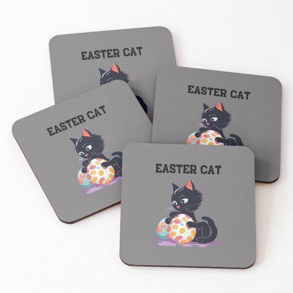 Item preview, Cool Easter T-shirt with a black cat holding an Easter egg. designed and sold by Gadget80.