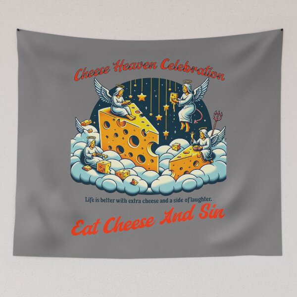 Item preview, Eat Cheese And Sin designed and sold by JansenGS.