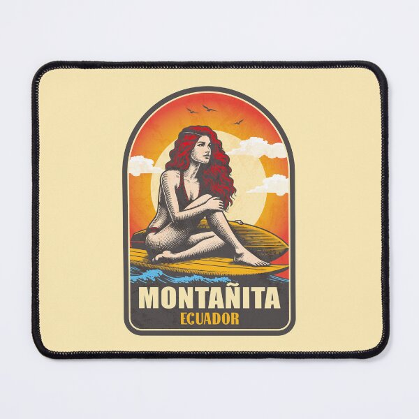 Item preview, Montanita Ecuador Vintage Surfing Graphic designed and sold by CynthiaGraphics.