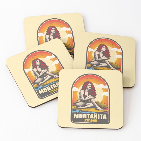 Item preview, Montanita Ecuador Vintage Surfing Graphic designed and sold by CynthiaGraphics.