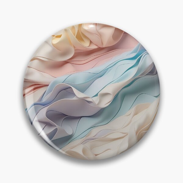 Item preview, Sculpted Pastel Textiles Wave in Harmonious Symphony designed and sold by ArtComixHaven.