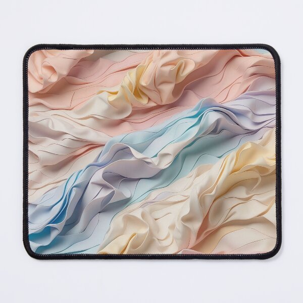 Item preview, Sculpted Pastel Textiles Wave in Harmonious Symphony designed and sold by ArtComixHaven.
