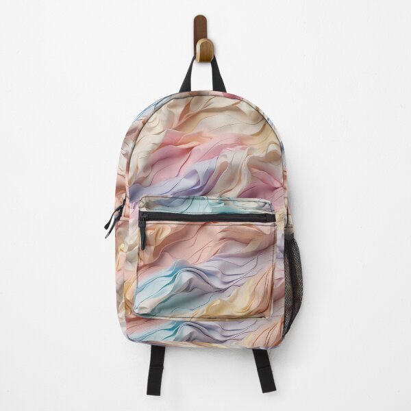 Item preview, Sculpted Pastel Textiles Wave in Harmonious Symphony designed and sold by ArtComixHaven.