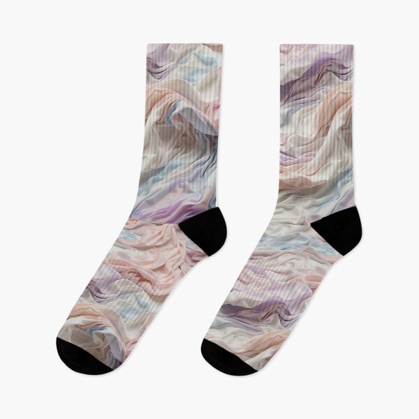 Item preview, Soft Pastel Fabric Waves in Elegant Repose designed and sold by ArtComixHaven.