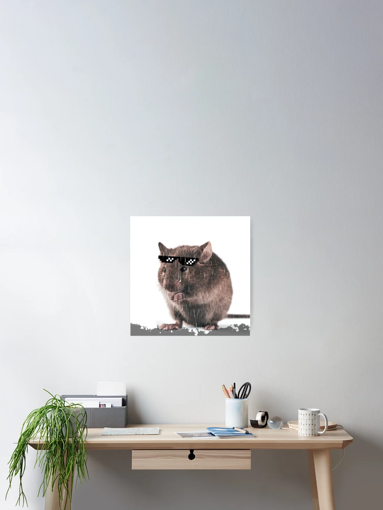 Thumbnail 2 of 3, Poster, Sad hamster designed and sold by Inspire Apparel.