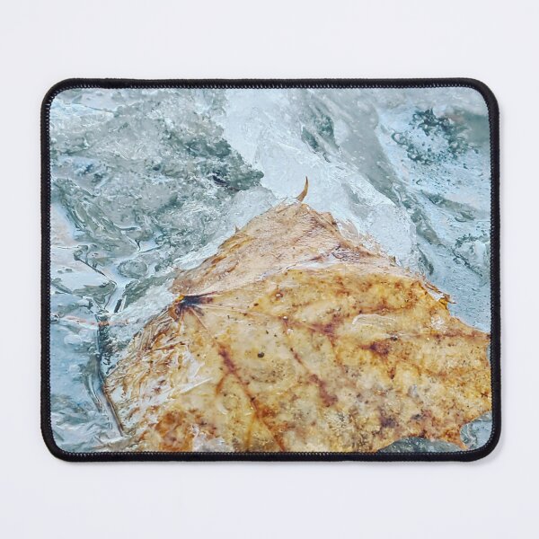Item preview, Frozen leaf on the ice  designed and sold by bluerosesart37.