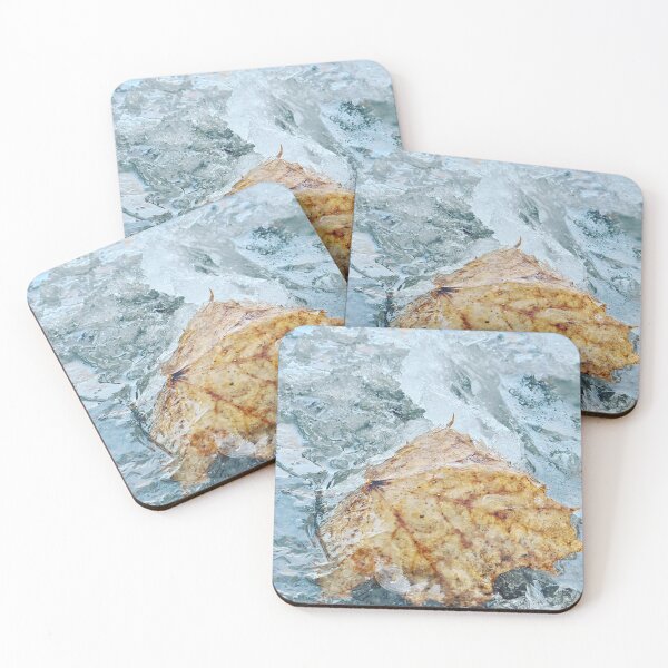 Item preview, Frozen leaf on the ice  designed and sold by bluerosesart37.