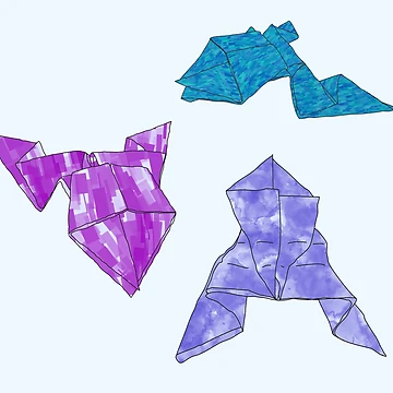 Artwork thumbnail, Paper Frogs by RinaSaGa
