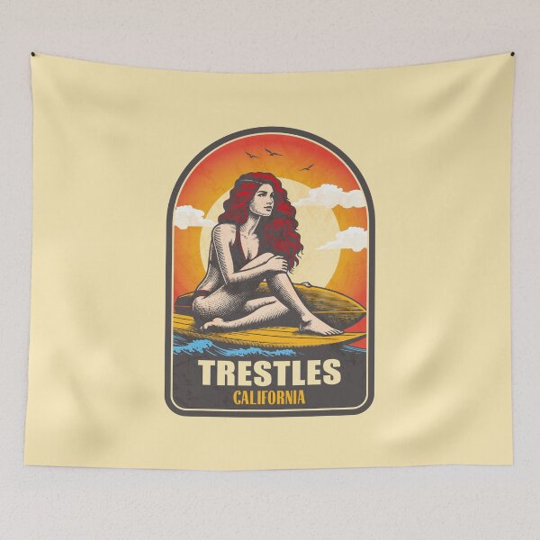 Item preview, Trestles California Vintage Surfing Graphic designed and sold by CynthiaGraphics.