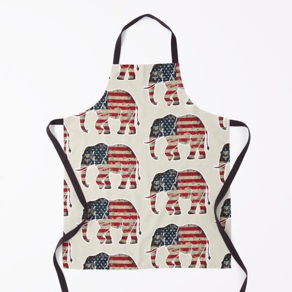 Item preview, Elefante republicano republicano, bandera estadounidense designed and sold by CHC-Design.