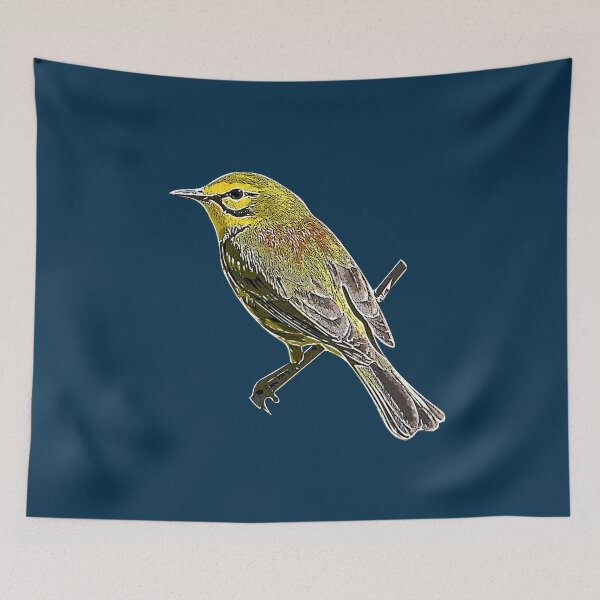 Item preview, Prairie Warbler White Alternate Design  designed and sold by designsasstultd.