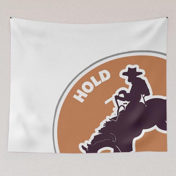 Item preview, Hold on Tight - Cowboy Bucking Bronco Silhouette designed and sold by NiftyWrx.