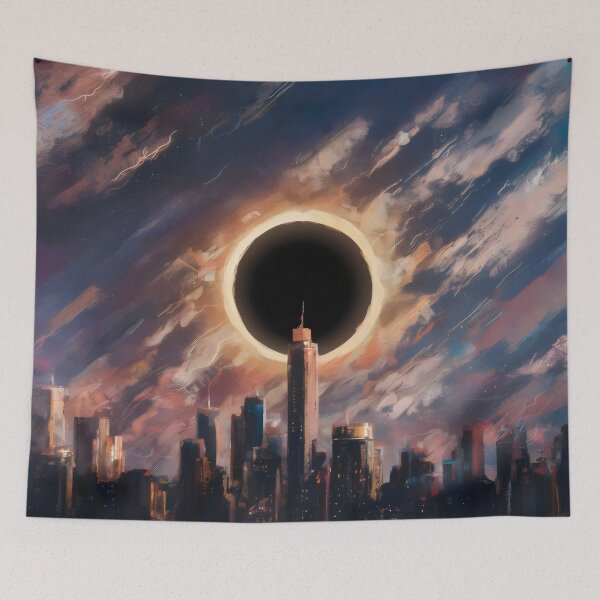 Item preview, Eclipse Over The City: Total Solar Eclipse in New York designed and sold by MadebyTommy.