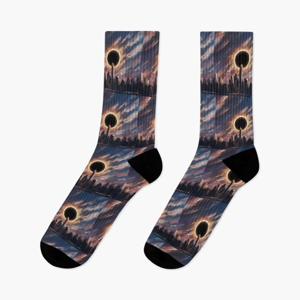 Item preview, Eclipse Over The City: Total Solar Eclipse in New York designed and sold by MadebyTommy.