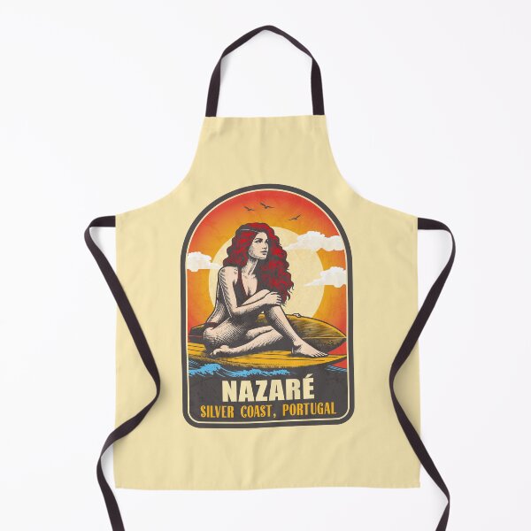 Item preview, Nazare Silver Coast Portugal Vintage Surfing Graphic designed and sold by CynthiaGraphics.