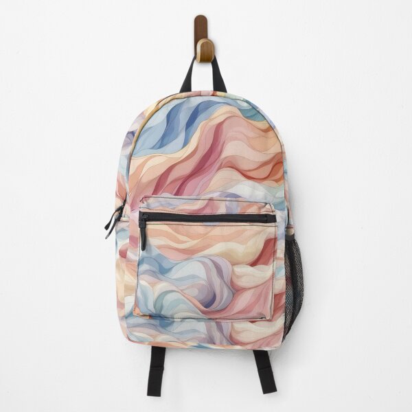 Item preview, Waves of Serenity Pastel Textured Fabric Illusion designed and sold by ArtComixHaven.