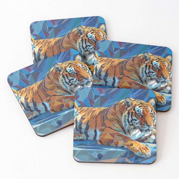 Aperçu de l'œuvre Majestic Siberian Tiger Art créée et vendue par AM-Fine-Designs.