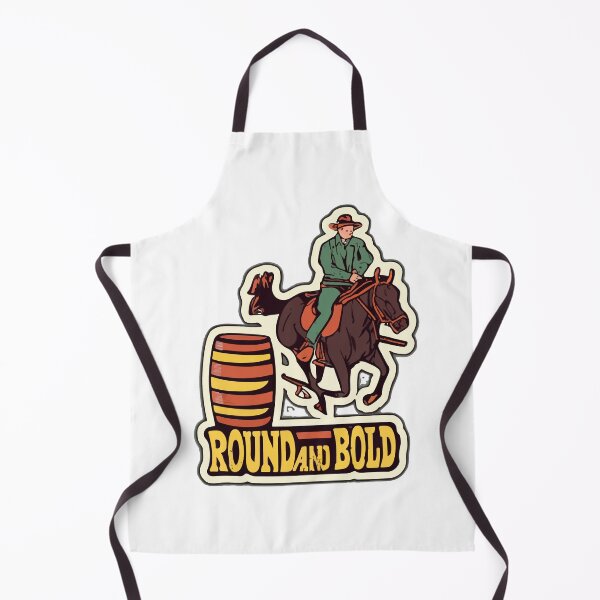 Item preview, Round and Bold Barrel Racing Vintage Scene designed and sold by NiftyWrx.