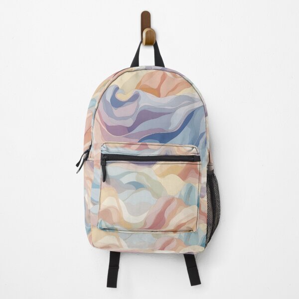 Item preview, Gentle Pastel Ripples in Soft Silk Quilt Aesthetics designed and sold by ArtComixHaven.
