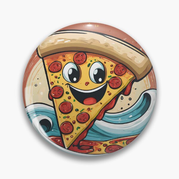 Item preview, Cheerful Piece of Cutie Pizza Slice designed and sold by omerfdln34.