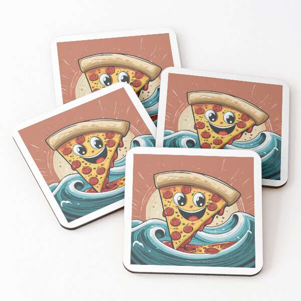 Item preview, Cheerful Piece of Cutie Pizza Slice designed and sold by omerfdln34.